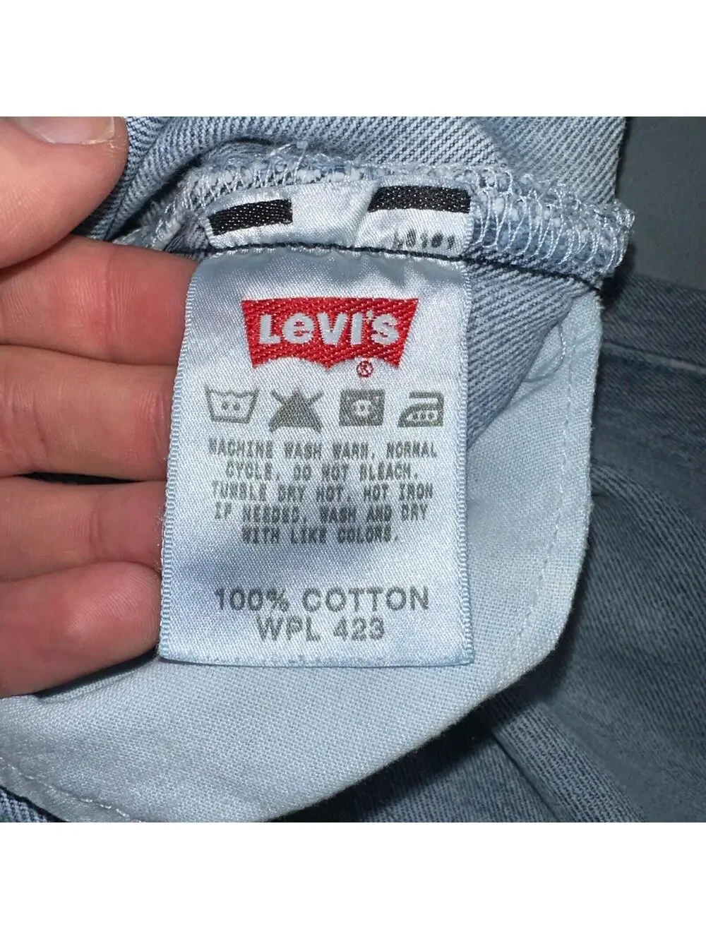 Levis 501 Vintage Y2K XX Straight Leg Jeans Blue Light Wash 36x34 Act 35x32